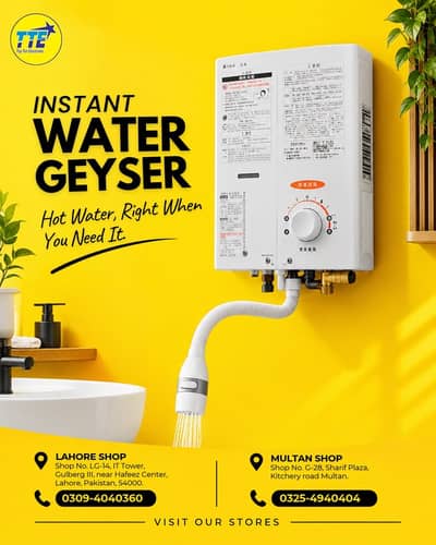 Rinnai instant water Gayser Automatic & Manwal Model