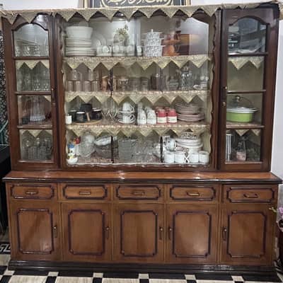 Complete wooden bedroom furniture set with iron table
