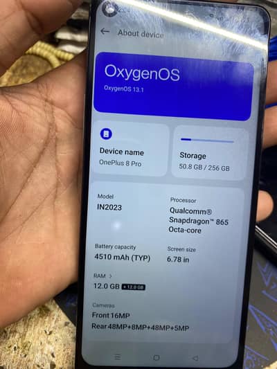 one plus 8 pro 12+12 256