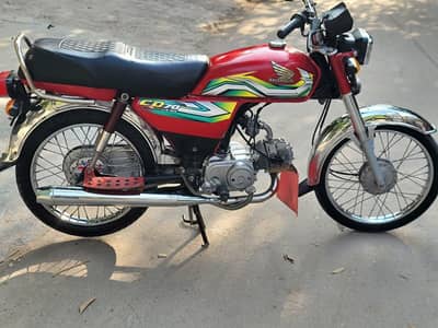 Honda 70 2023 model 10/10 condition for sale 03084830917