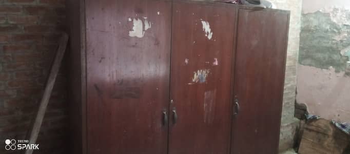 3 door wooden