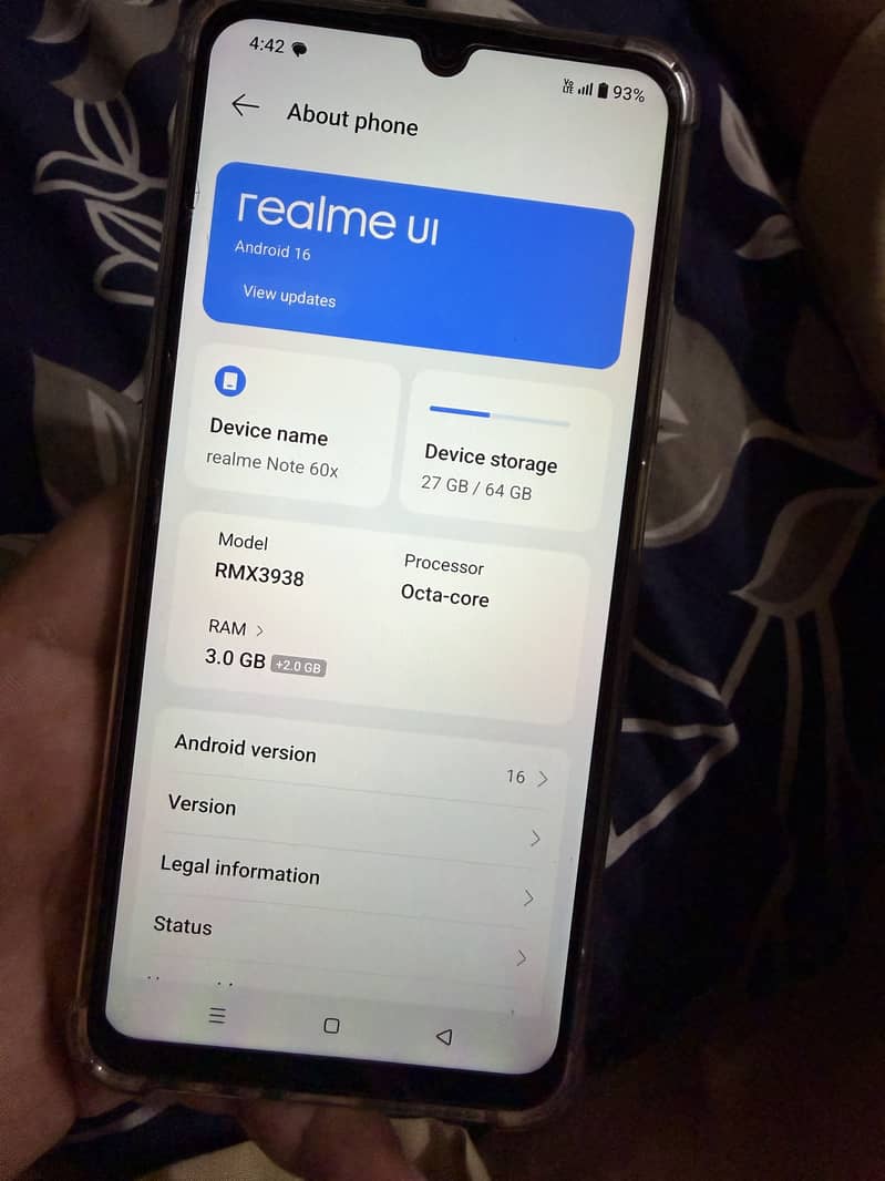 Realme Note 60x 3+2/64 5