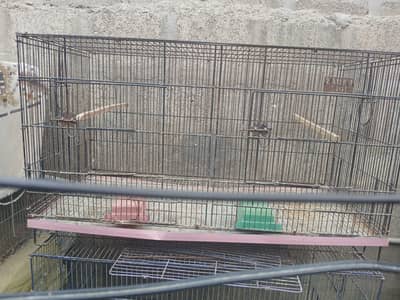 Used 2 Portion Folding Bird Cage – 3 Available