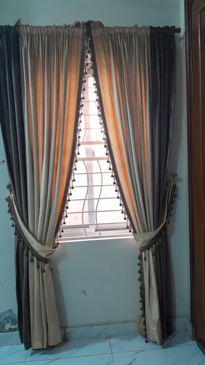 curtain light chocolate and golden clr curtain