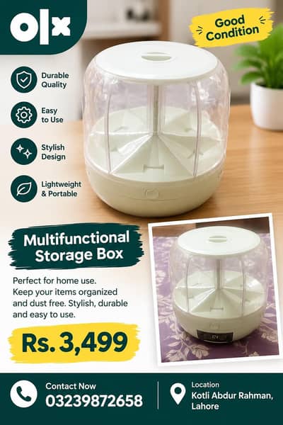 Multifunctional Storage Box / Organizer – Good Condition
