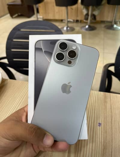 Apple iPhone 15 Pro Max | PTA | HK | 256 | with original box and cable