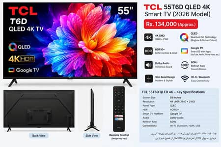 TCL Led 4k result 55 inch in best condition 10 by 10