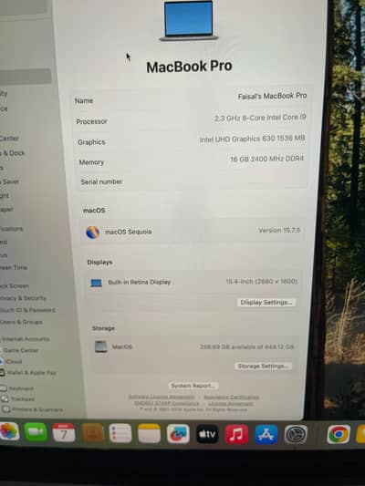 Apple MacBook pro 16 inch 2019 core I-9 16-512 retina display