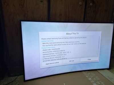 Samsung Curve 4K 65" TV