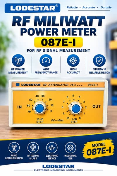 RF Attenuators DC-1GHz 75 Ω  Milli WATT  meter In Pakistan LODESTAR