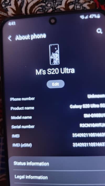 Samsung Mobile S20 Ultra