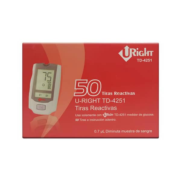 U-Right Blood Glucose Test Strips – Pack of 50 (URight)
