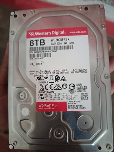 8 TB hard drive