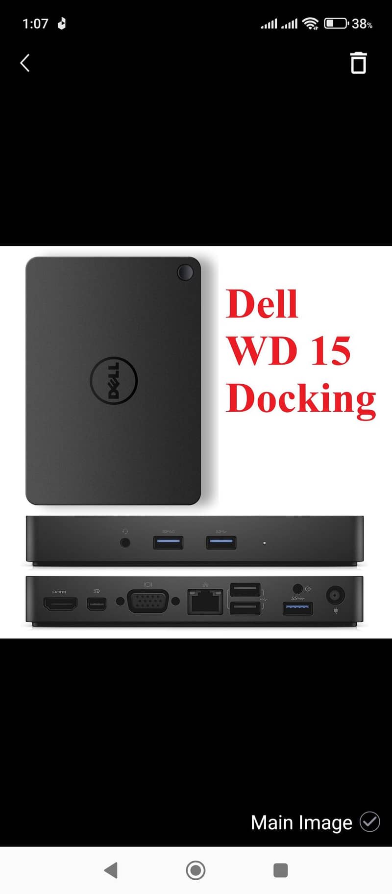 Dell Docking station wd15 1