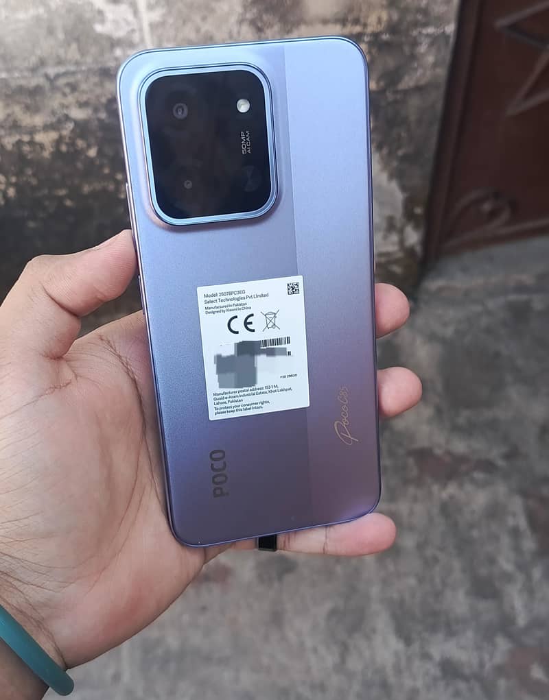 Xiaomi POCO C85 mobile with official box with charger with 2 Covers ...