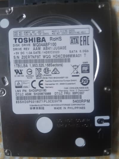 laptop hard drive
