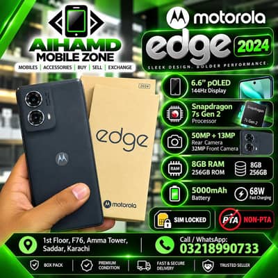 Motorola Edge 2024 - 8GB & 256GB - Box Pack - Snapdragon
