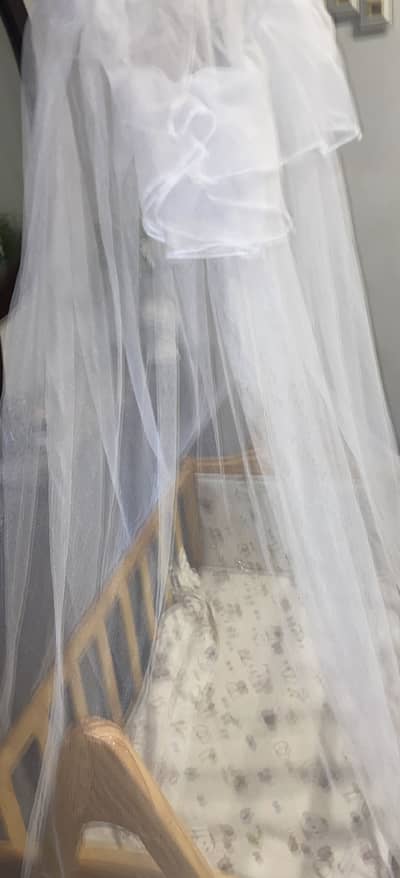 Wooden baby cot