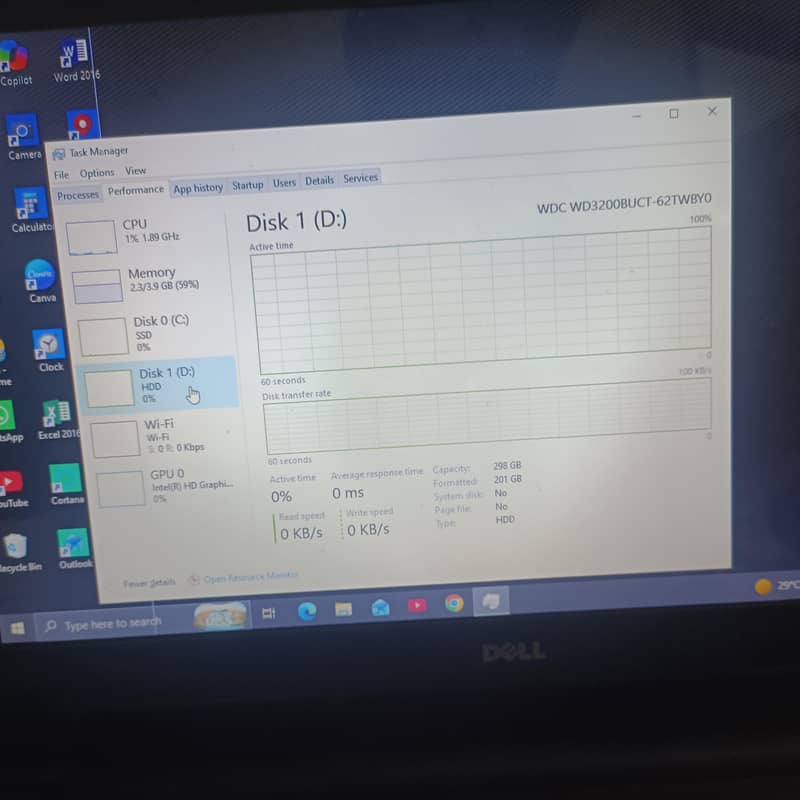 Dell Laptop Core i3 4th Gen | 4GB RAM | 128GB SSD | Intel HD Graphics 9