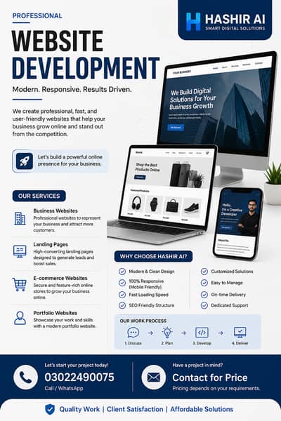 Professional Website Development | Business, E-commerce & Landing Page
