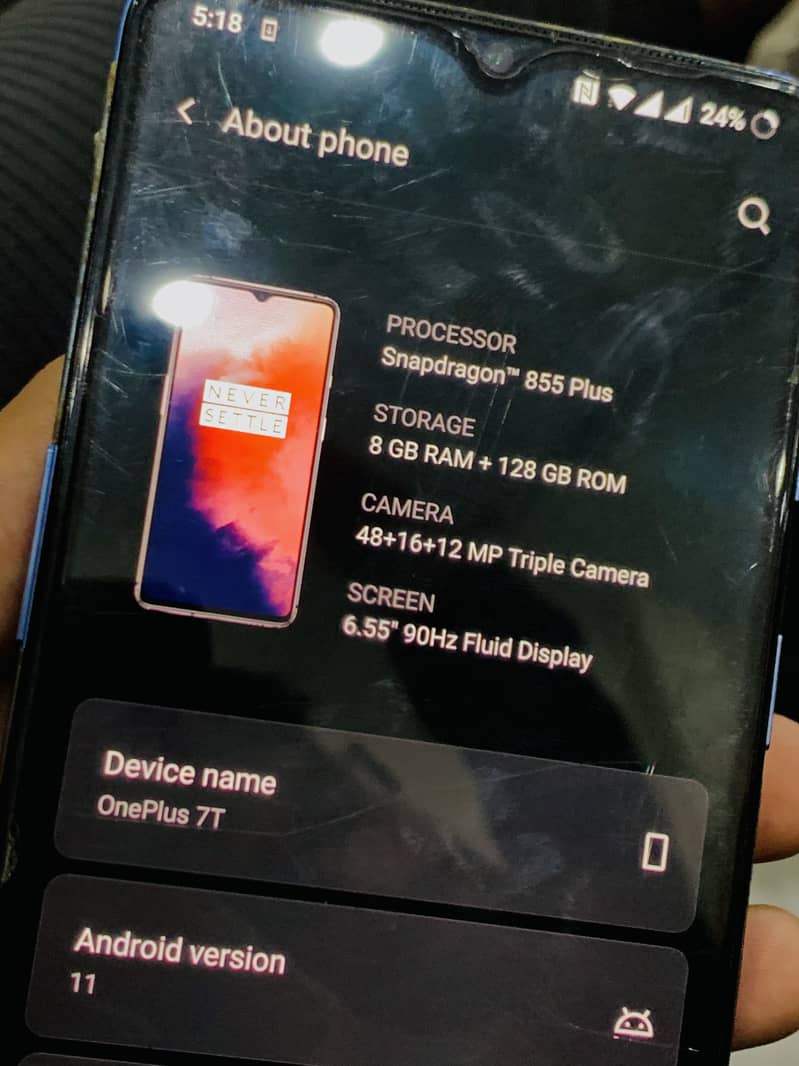 One Plus 7T Pta Approved 0