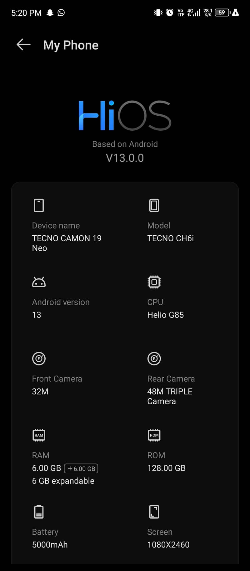 Tecno CAMON 19 Neo 2