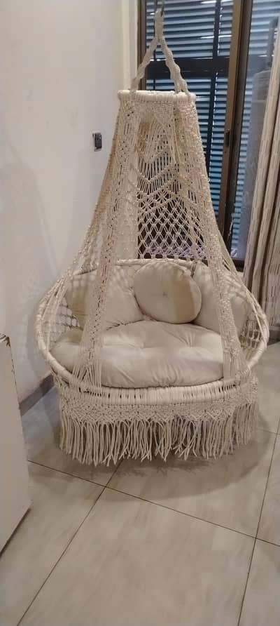 macrame swing indoor