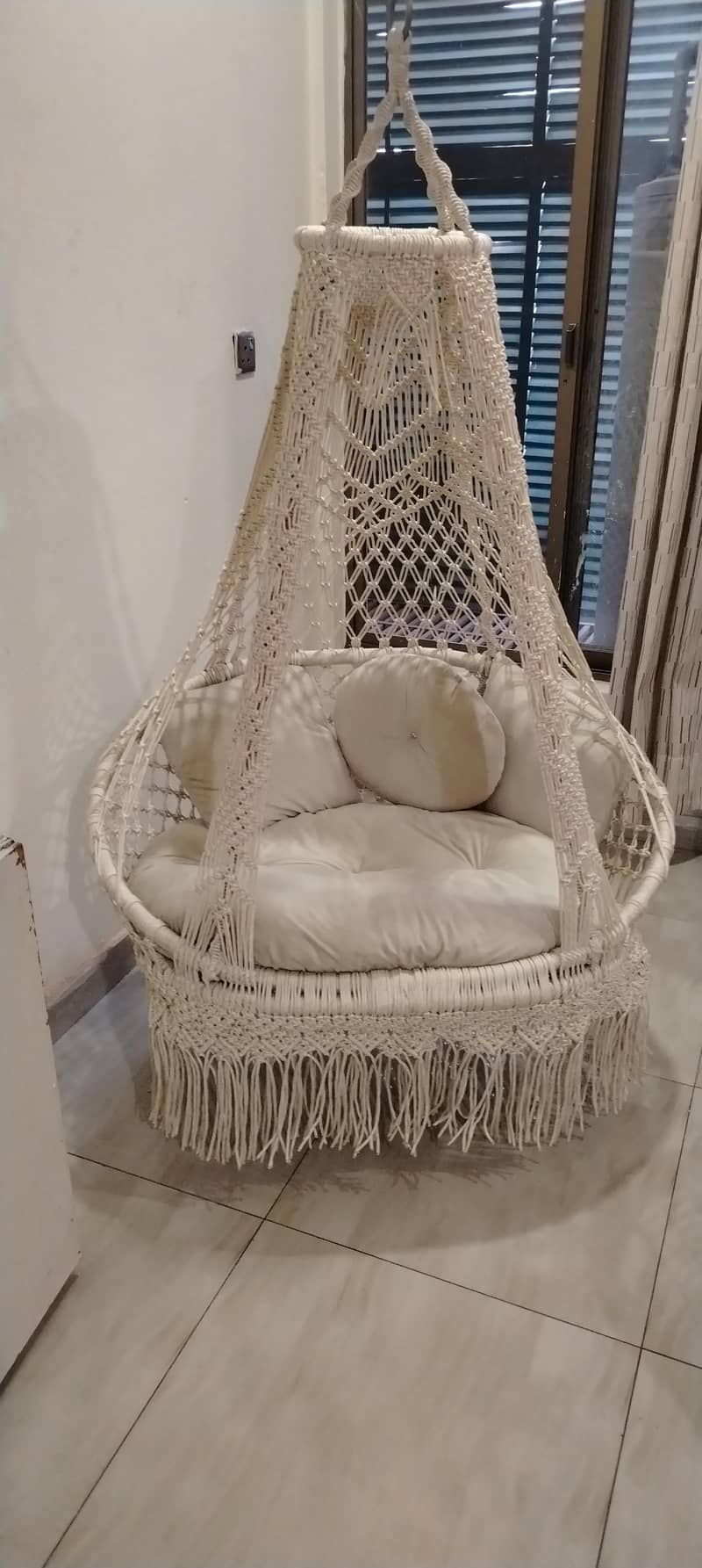 macrame swing indoor 0