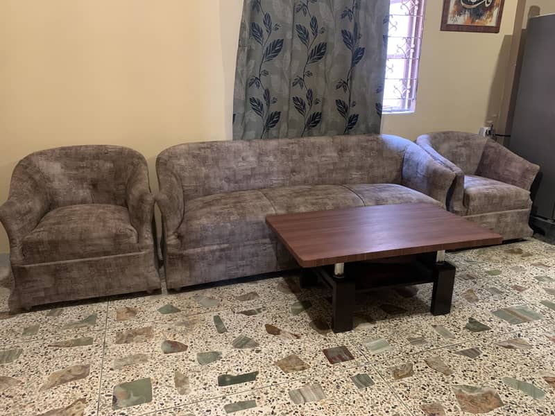 Sofa set and Table 3