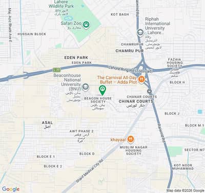 10 Marla Plot For Sale In Beaconhouse Society Lahore