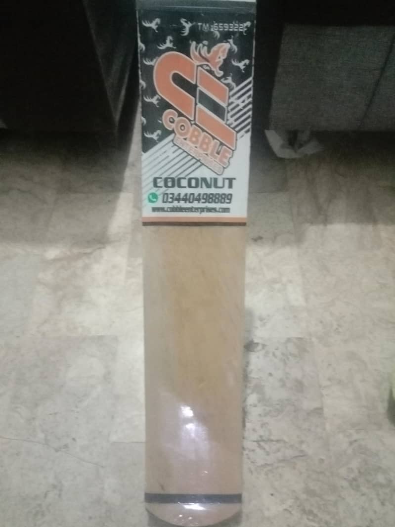 Cobble Qadi No 804 Addition Coconut wood Bat brand new - Cricket ...
