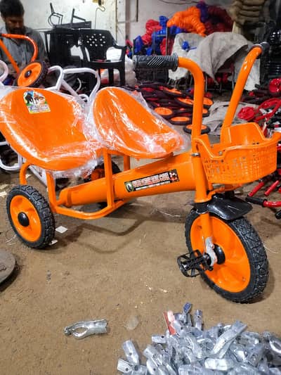 Baby Double tricycle for kids 2 , 3 , 4 , & 5 year