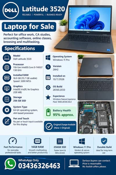 Dell Latitude 3520 Fresh set