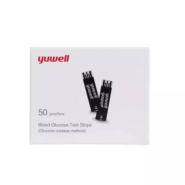 Yuwell Blood Glucose Test Strips – Pack of 50