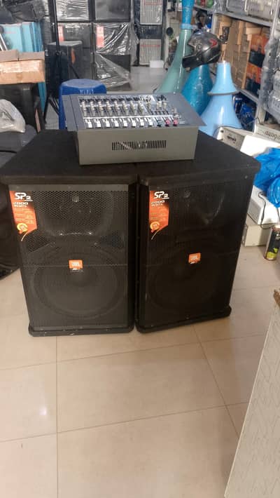 JBL speaker and mix