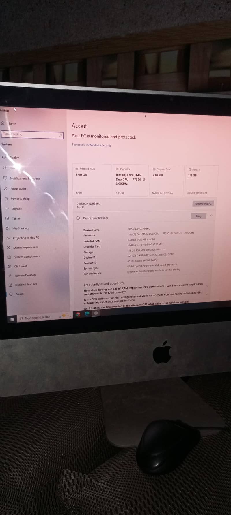 Apple i Mc 21" 1
