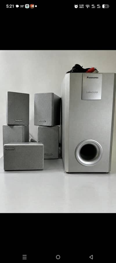 Panasonic SC-HT75 Home Theater Speakers + Original Subwoofer