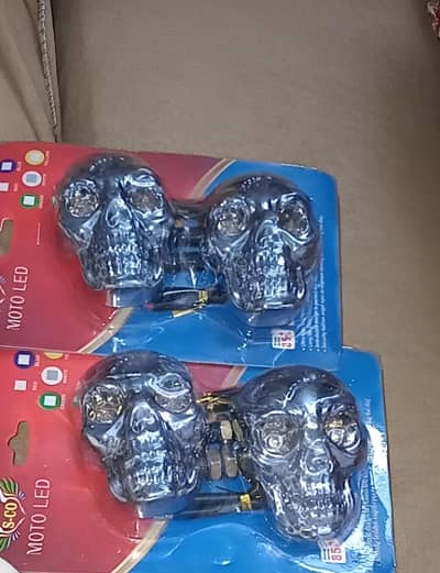 Skull Head LED Turn Signals for 125cc & 70cc Bikes