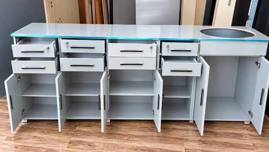 Office Storage Cabinet with Drawers & Sink | New Condition|
