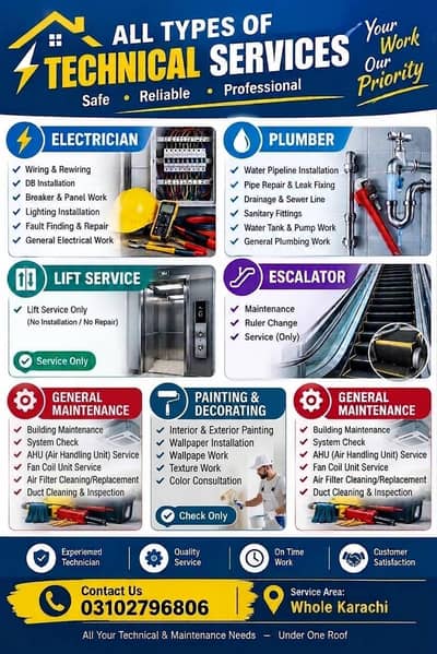 All types of technical service