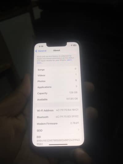 Apple iPhone 13 mini mdm 128gb battery health 100 condition 10/8