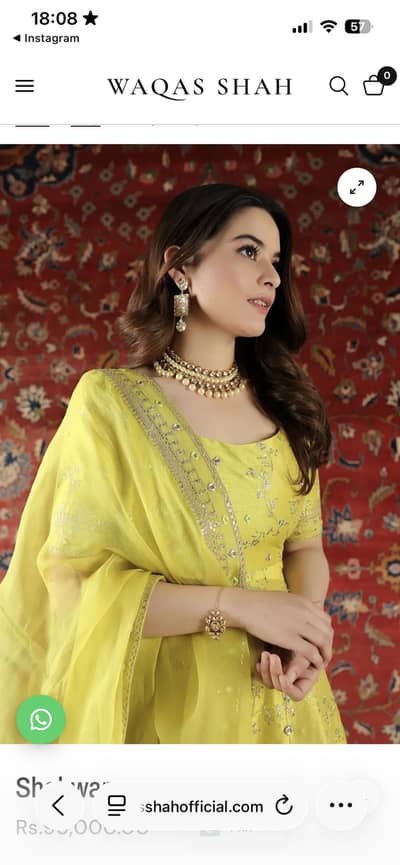 Waqas shah bridal lehenga on sale