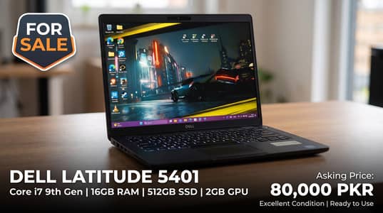 Dell Latitude 5401 | Core i7 9th Gen | 16GB RAM | 512GB SSD | 2GB GC