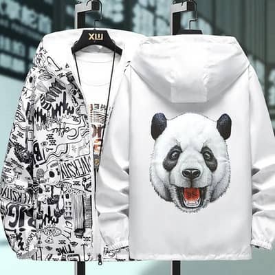panda printed jacket