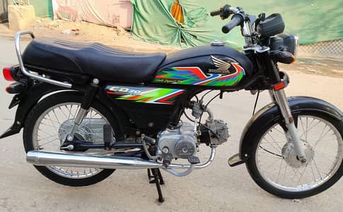HONDA CD 70CC BLACK COLOUR MODEL 2021 FOR SALE
