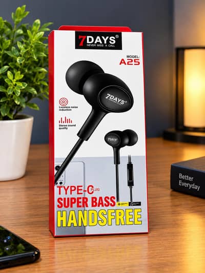7DAYS A25 Type-C Wired Earphones