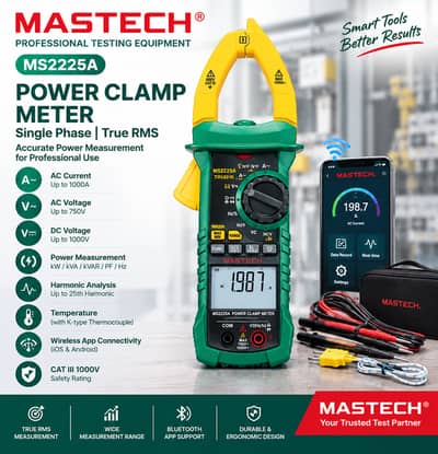 Power Clamp Meter MASTECH MS2225A  | True RMS 1000A
