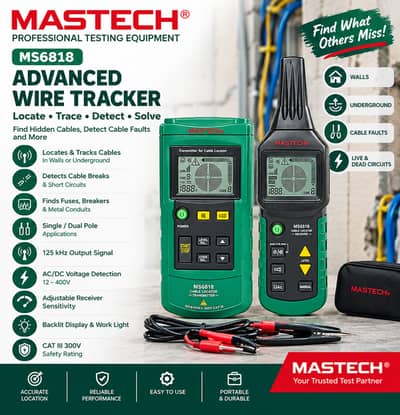 Wire Tracker Advanced MASTECH MS6818 | Underground Cable Locator