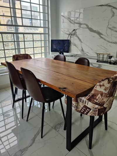 Dining Table and Chairs (6) set for sale