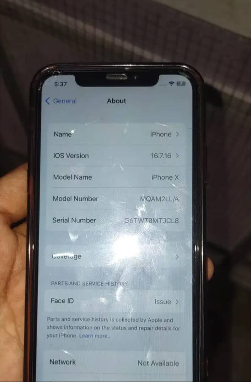 Apple iPhone X factory reset 5